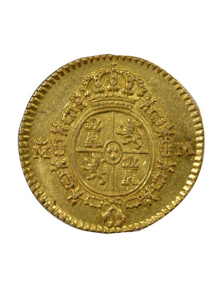 Espagne Charles III d'Espagne 3e Type 1/2 escudo Or 1788 AI Madrid