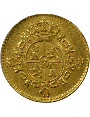 Espagne Charles III d'Espagne 3e Type 1/2 escudo Or 1787 AI Madrid