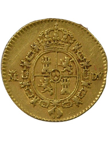 Espagne Charles III d'Espagne 3e Type 1/2 escudo Or 1786 AI Madrid
