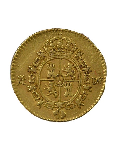 Espagne Charles III d'Espagne 3e Type 1/2 escudo Or 1786 AI Madrid