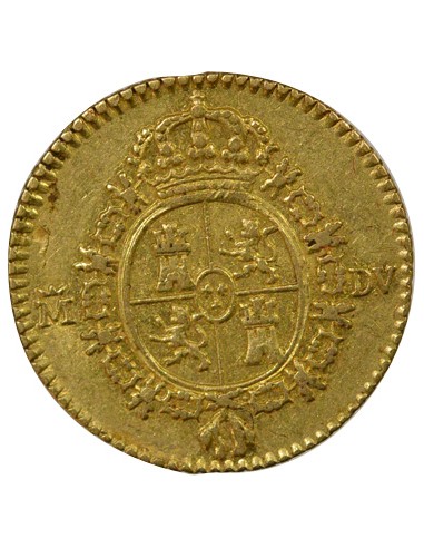 Espagne Charles III d'Espagne 3e Type 1/2 escudo Or 1786 AI Madrid
