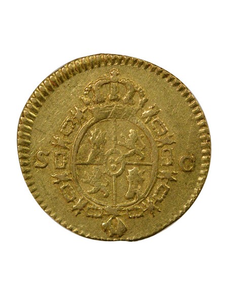 Espagne Charles III d'Espagne 3e Type 1/2 escudo Or 1788 AI Madrid
