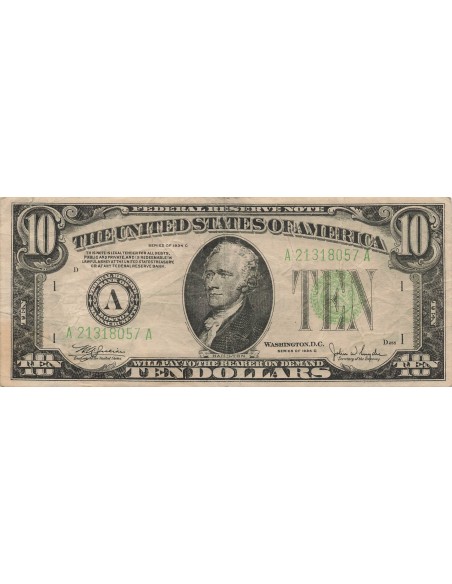 Etats Unis d'Amérique 10 dollars 1934
