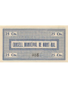 Espagne 25 centimos 1937 2