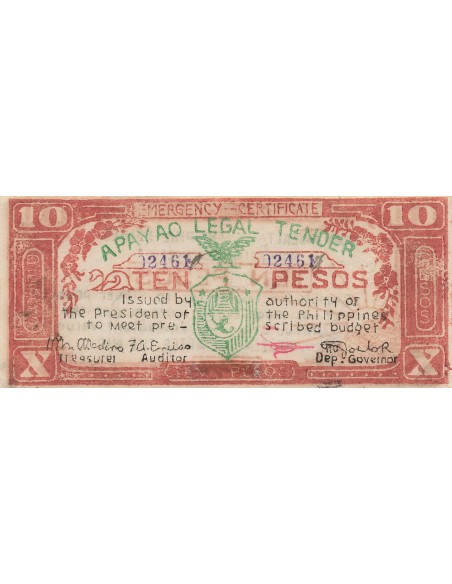 Philippines 10 pesos 1942