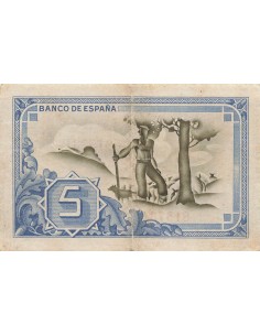 Espagne 5 pesetas 1937 2