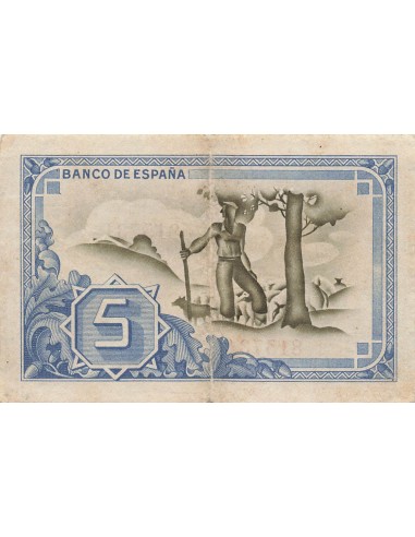 Espagne 5 pesetas 1937