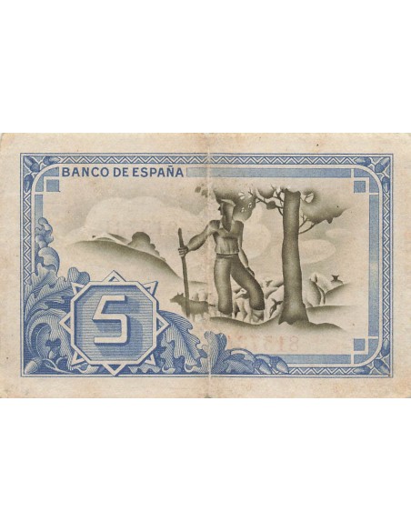 Espagne 5 pesetas 1937