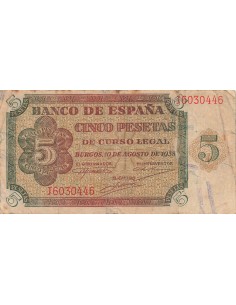 Espagne 5 pesetas 1938