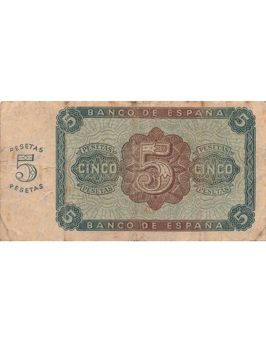 Espagne 5 pesetas 1938