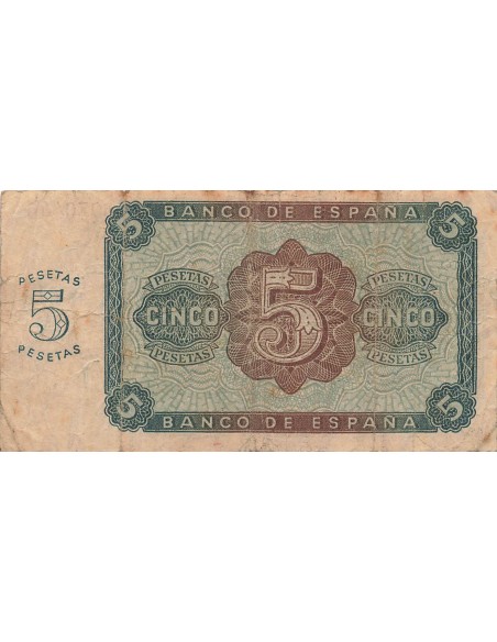 Espagne 5 pesetas 1938