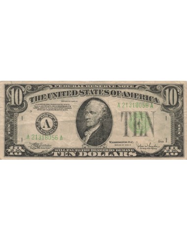 Etats Unis d'Amérique 10 dollars 1934