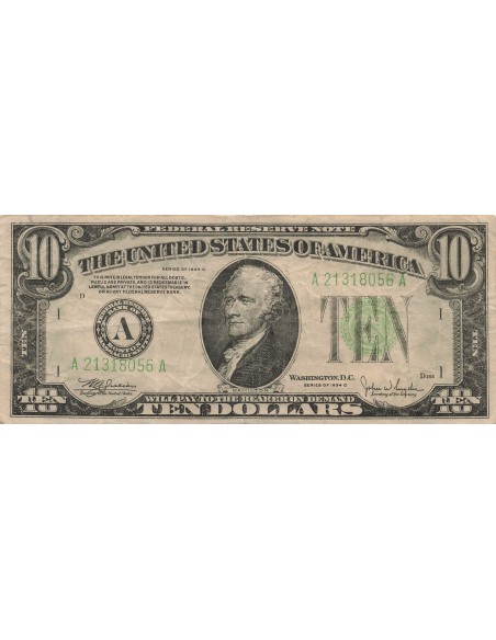 Etats Unis d'Amérique 10 dollars 1934