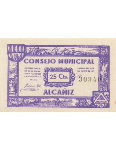 Espagne 25 centimos 1937