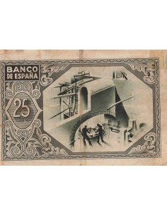 Espagne 25 pesetas 1937 2