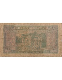 Liban 50 piastres 1950 2