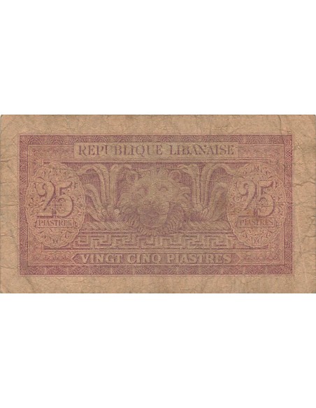 Liban 25 piastres 1950