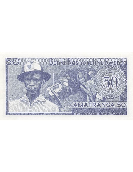 Rwanda 50 francs 1976