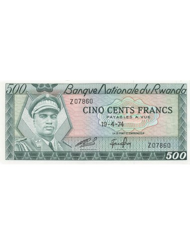 Rwanda 500 francs 1974