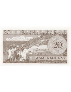 Rwanda 20 francs 1976 2