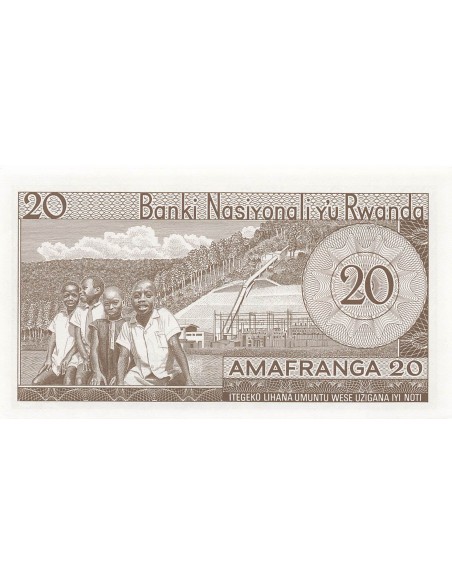 Rwanda 20 francs 1976