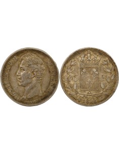 Charles X 2e Type 5 francs Argent 1829 B Rouen