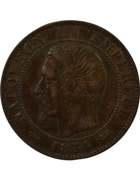 Napoléon III Tête nue 5 centimes Bronze 1854 D Lyon