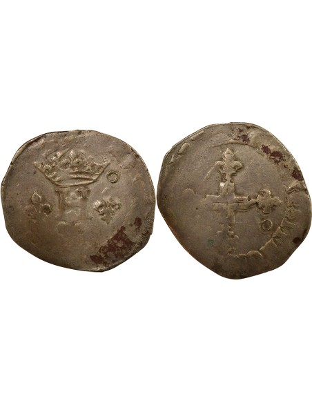 Henri III 2 sols Billon 1580-1590 N Montpellier