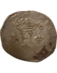 Henri III 2 sols Billon 1580-1590 N Montpellier 2