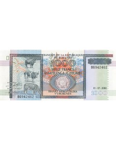 Burundi 1000 francs 2000