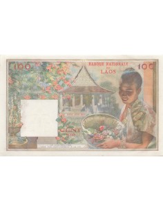 Laos 100 kip 1957 2