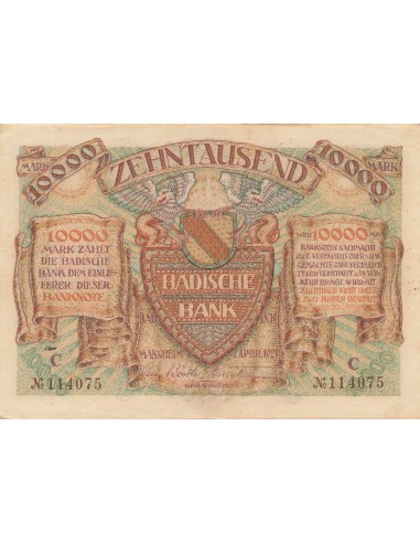 Baden 10000 mark 1923