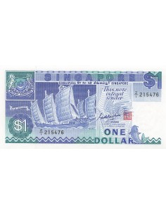 Singapour 1 dollar 1987