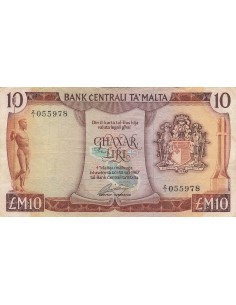Malte 10 liri 1973