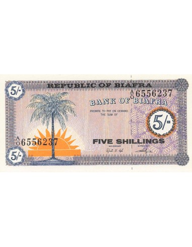 Biafra 5 shillings 1967