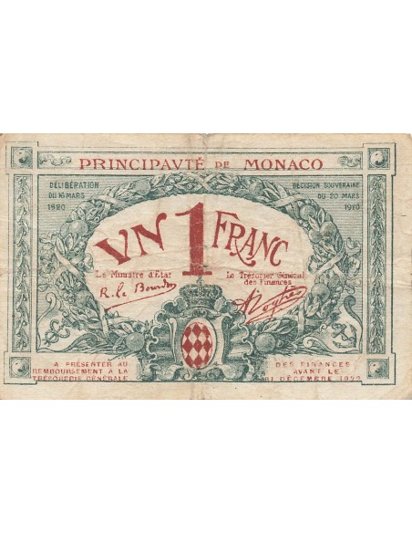 Monaco 1 franc 1920