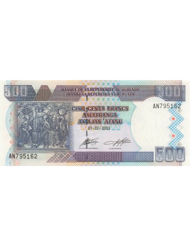 Burundi 500 francs 2003