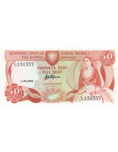 Chypre 50 sent 1988
