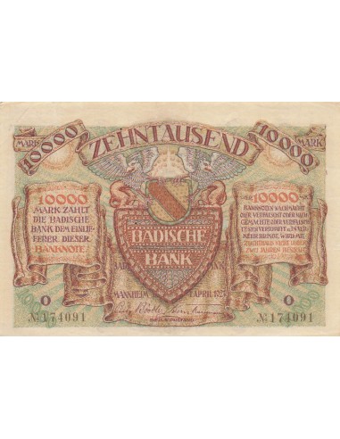 Baden 10000 mark 1923