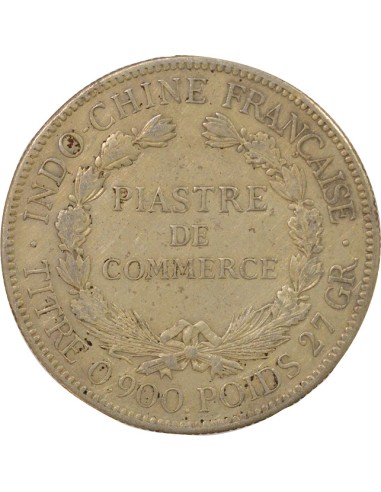 Indo-Chine Fr. Type 2 1 piastre Argent 1921 S San Francisco