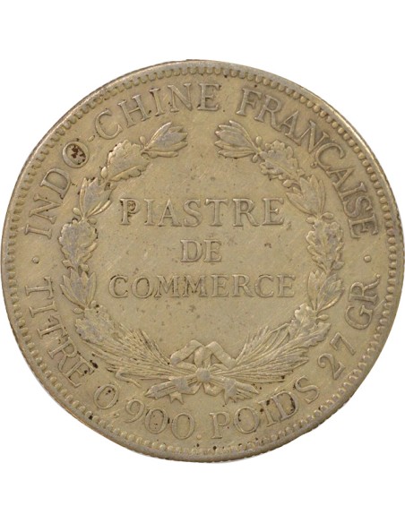 Indo-Chine Fr. Type 2 1 piastre Argent 1921 S San Francisco
