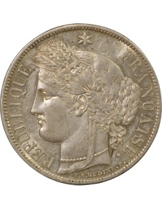 Cérès IIe République 5 francs Argent 1851 A - Paris 2