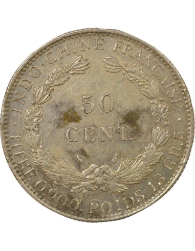 Indo-Chine Fr. 50 centimes Argent 1936 A Paris