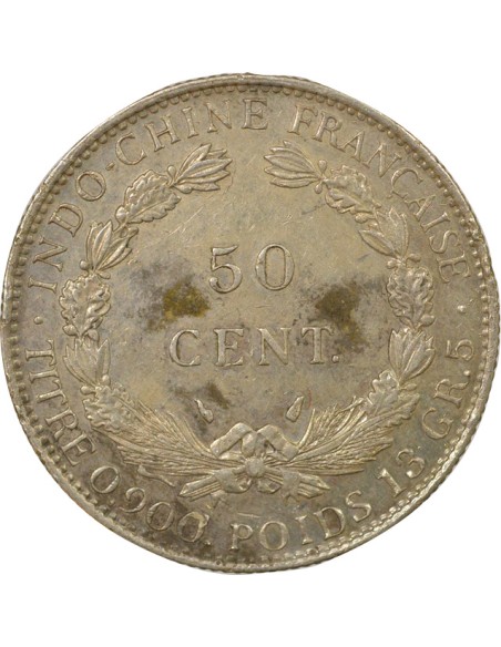 Indo-Chine Fr. 50 centimes Argent 1936 A Paris