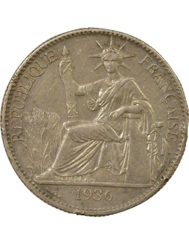 Indo-Chine Fr. 50 centimes Argent 1936 A Paris