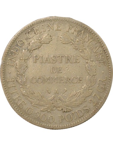 Indo-Chine Fr. Type 2 1 piastre Argent 1903 A - Paris