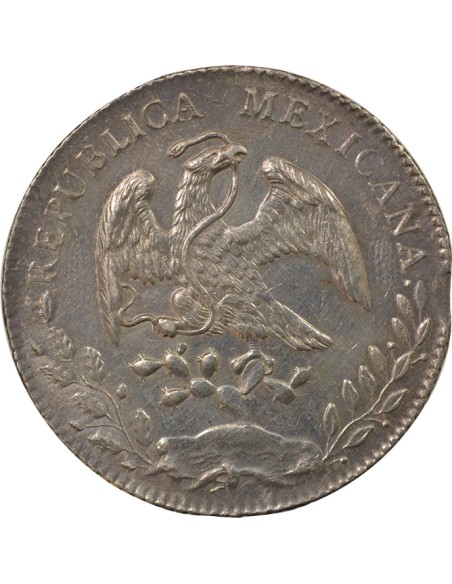 Mexique 8 reales Argent 1892 Guadalajara