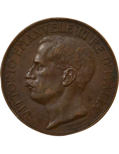Italie Victor Emanuele III 10 centesimi Bronze 1911 R Rome