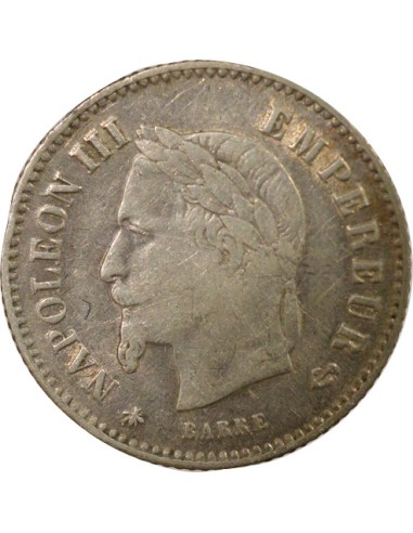Napoléon III Grand Module 20 centimes Argent 1867 A - Paris