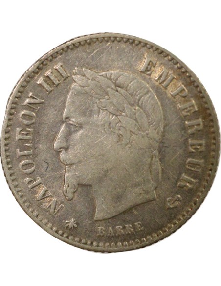Napoléon III Grand Module 20 centimes Argent 1867 A - Paris